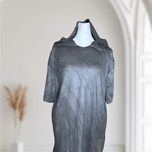 Marc Ecko Cut & Sew Metallic Short Sleeve Hoodie T-Shirt Size L Streetwear